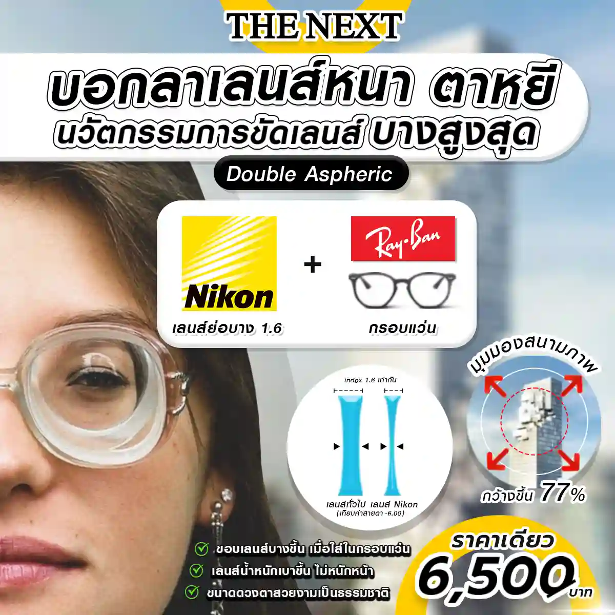 บอกลาเลนส์หนา ตาหยี