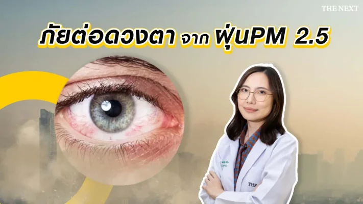 ภัยอันตรายต่อดวงตา pm2.5