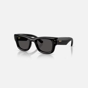 RB4940 601/87 Wayfarer Puffer (Black)